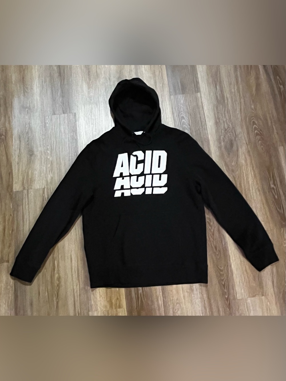Tim Coppens Acid Hoodie Black Graphic Pullover Large 2016 In My Heart Runway